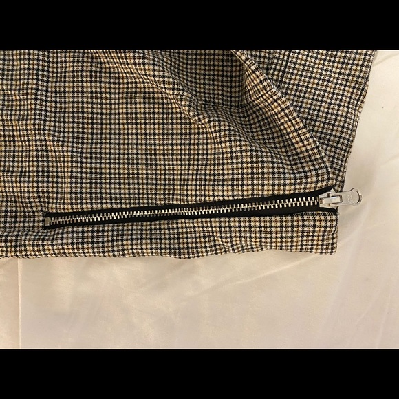 Small checker pants with small ankle slits - Picture 2 of 4